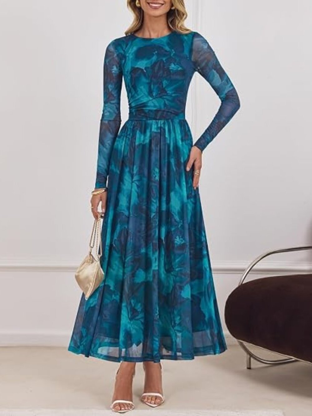 Women's Fall Long Sleeve Wedding Guest Dresses